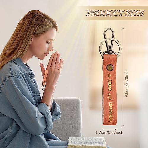 Jeyiour 20 Pcs Christian Keychains Bible Key Chain Bulk - color: Pastel Colors