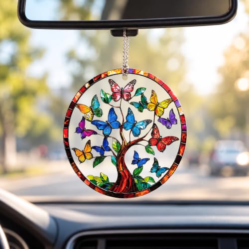 Colorful Butterfly Tree Christmas Ornaments 2026, Butterfly Gifts for Women - color: Tree Butterfly 2