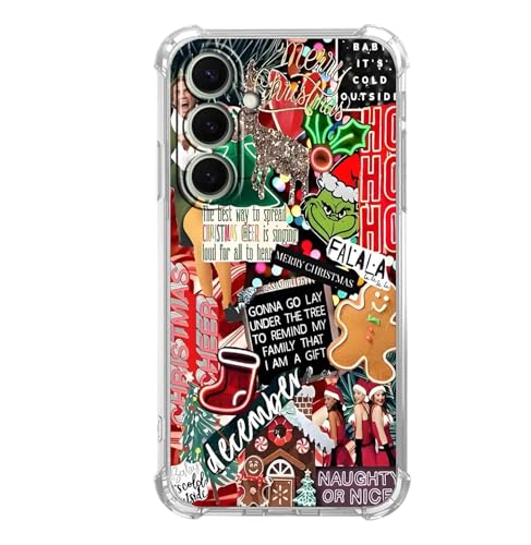 Christmas Collage Case for Samsung Galaxy S26 Plus, Festive Quotes, Cool Trendy Soft TPU Bumper Cover Case for Samsung Galaxy S26 Plus - color: Christmas3