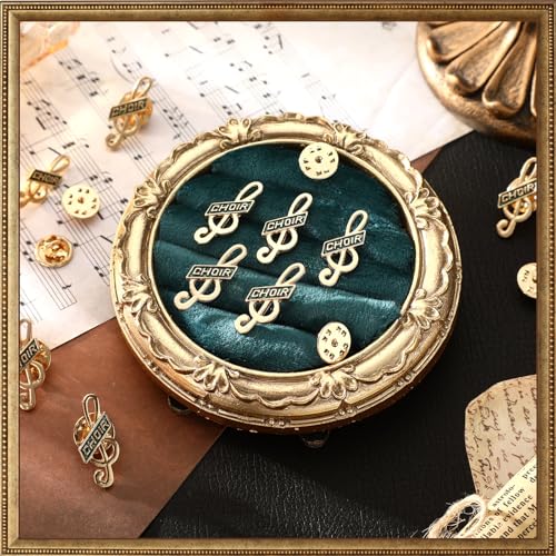 Riceshoot 12 Pcs 2026 Graduation Award Lapel Pins Bulk Academic Honors Enamel Award Lapel Pins Class of 2026 Gifts for Graduation - style: Choir