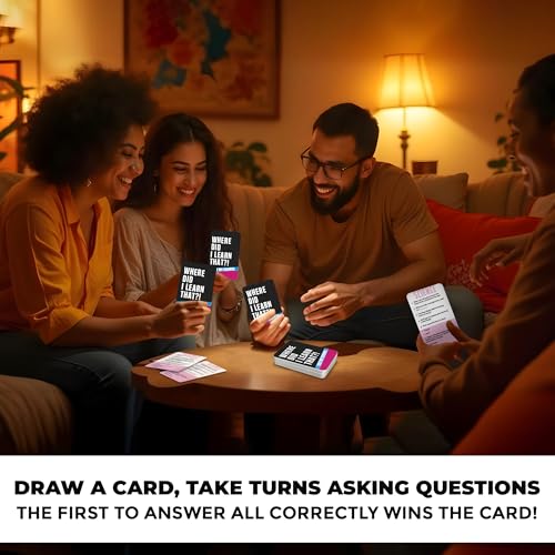 Trivia Card Games for Adults — Family Board Games for Teens and Adults - color: 3. Science