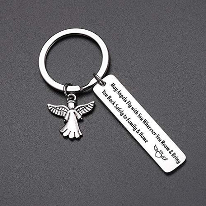 Keytells New Driver Gifts Keychain, Travel Keychain For Pilot, Flight Attendant Gifts