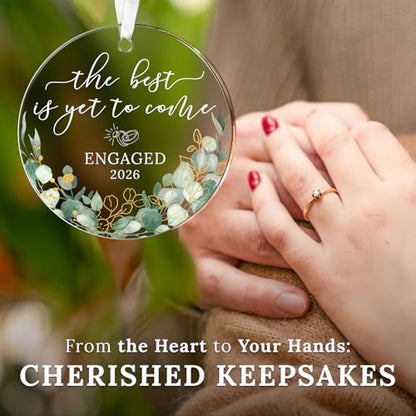 HEXMOZ Engagement Gifts for Couples, Women - Bride to Be Gift, Fiance Gift - color: Engaged 7 2026
