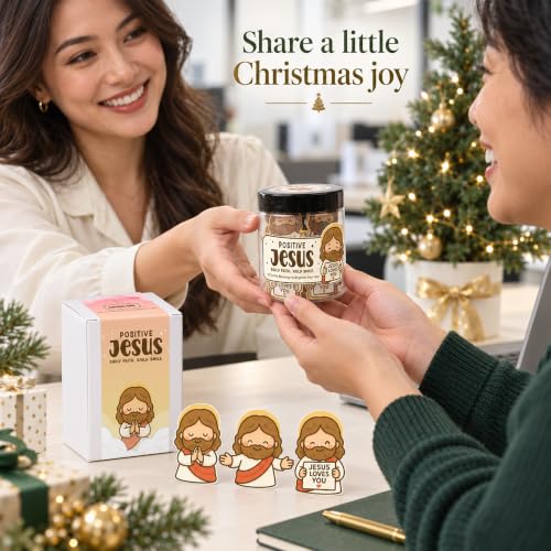 Emotional Support Jesus Jar,Christian Gifts For Women, Christian Birthday Gifts, Jesus Gift For Women - style: Positive Jesus