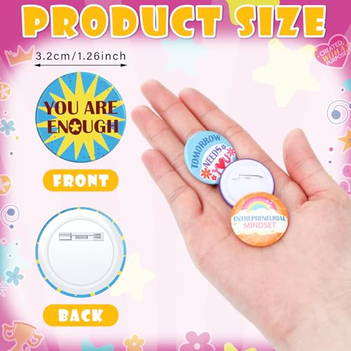 Yinkin 240 Pcs Button Pins, Classroom Rewards - style: Various Styles