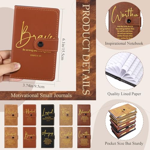 Spakon 40 Pcs Christian Gifts Bulk Prayer Journal with Pens, 5 Colors - color: 5 Colors
