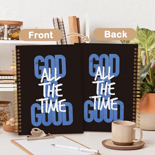 MOFUYU God Is Good Christian Notebooks,Notebook for Bible Notes - color: white(God)