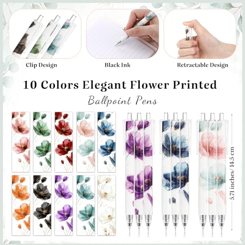Resurhang 24 Sets/48 Pcs Christian Journals with Pens, Faith in Bloom - style: Faith in Bloom