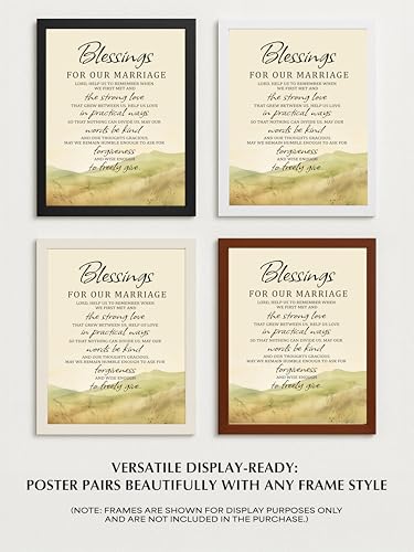 Blessings for Our Marriage Prayer Wall Art Print, 11x14 Unframed - size: 14"L x 11"W, style: Unframed