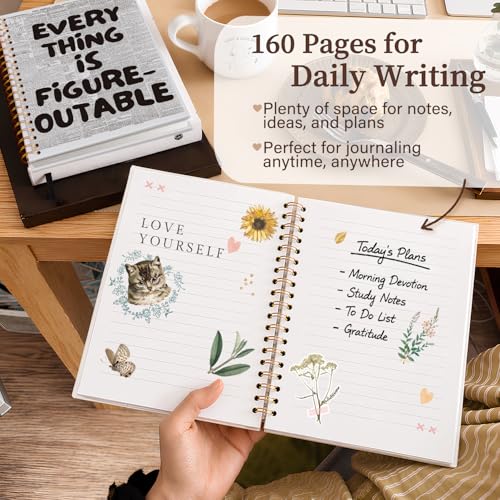 Enkvke Everything is Figureoutable Inspirational Notebook A5 - color: Everything is Figureoutable-A5