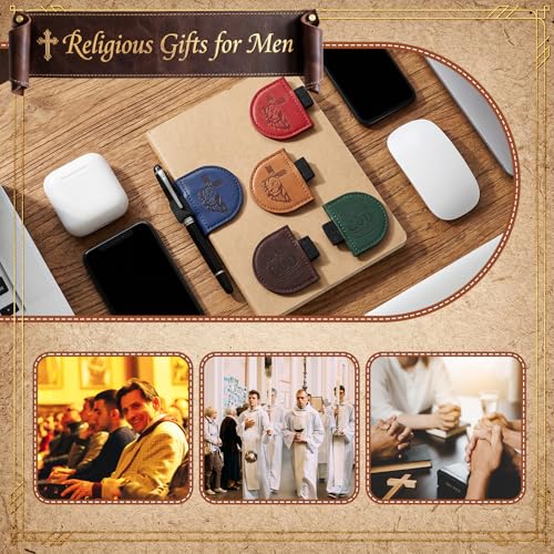 Epakh 8 Pcs Pastor Gift Man of God Leather Magnetic Bookmarks, Classic - style: Classic