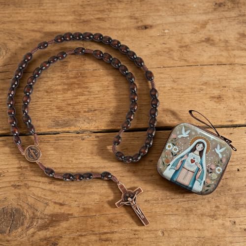 Catholic Rosary Beads, Rosarios Cross Pendant Decorative Prayer Box - color: Style-10