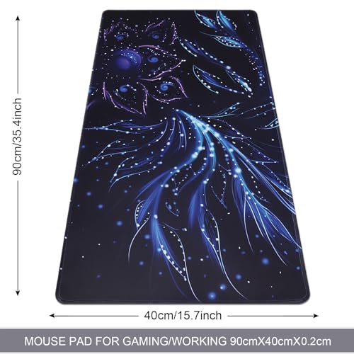 XXL Gaming Mouse Pad 35.4x15.7 Professional Large Mouse Pad & Computer Game Mouse Mat-90x40 Flowershape - color: Flowershape, size: 35.4L x 15.7W inches