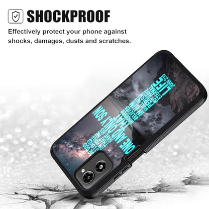 for Moto G Power 5G 2024 Case, Military Grade Heavy Duty 3-Layer Shockproof Full-Body Protective Cover for Motorola Moto G Power 5G 2024, Christian Cross Bible Verse Quote John 3:16 - color: Christian Cross Bible Verse Quote John 3:16