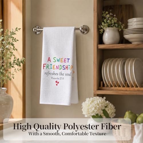 Christian Friendship Kitchen Hand Towels 16x24 Inch - color: Friendship
