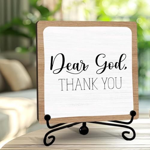 Religious Gifts for Women Men Friends Coworkers - color: Dear God Thank You