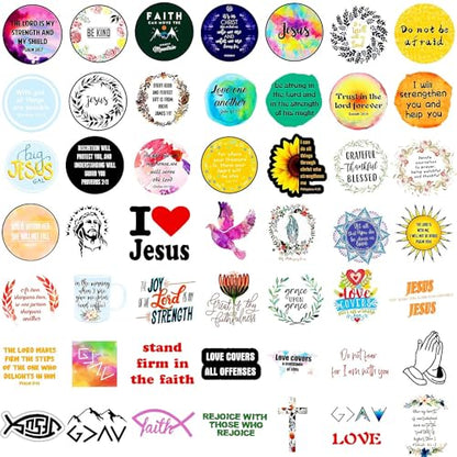 220Pcs Inspirational Christian Bible Verse Jesus Stickers, Christian Gifts - style: assorted style 220pcs