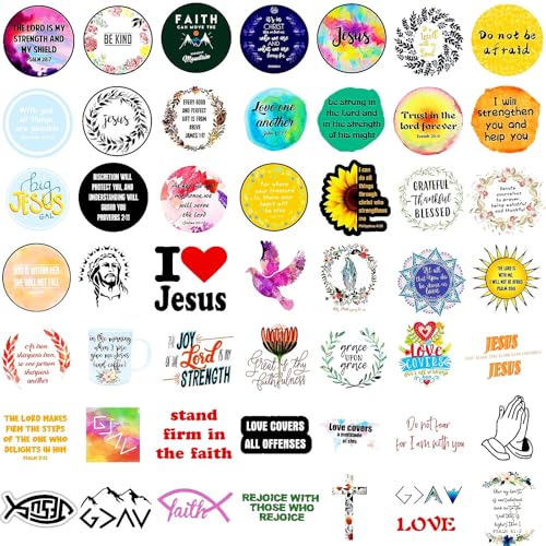 220Pcs Inspirational Christian Bible Verse Jesus Stickers, Christian Gifts - style: assorted style 220pcs