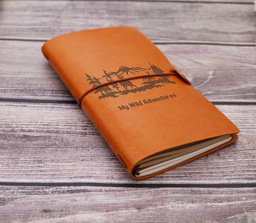 ZVMIS Vacations Gift-Travel Memory Record-My Wild Adventures-Best Friends Gift-Travel Enthusiast-Birthday Retirement Christmas Graduation Present-Refillable Travel Photo Diary Journal - style: Style51-my wild adventures+deer
