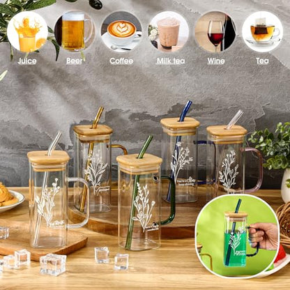 10 Pcs Employee Appreciation Glass Cup 13.5oz Teacher Gift - style: Thanks Style
