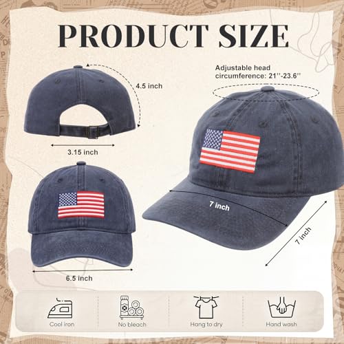 6/12 Pack Christian Hats Bulk for Men Women - style: Patriotic