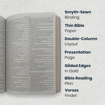 Personalized KJV Small Print Bible for Adult, Name Engraved, Standard Size - color: Dark Brown