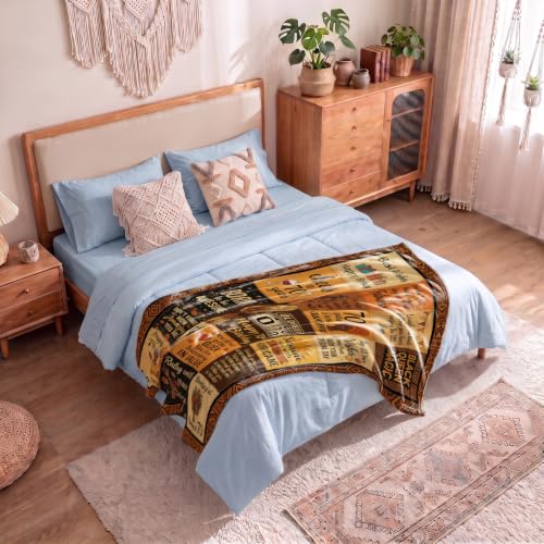 70th Black Women Throw Blanket Birthday Gifts – 70 Years Old Gift - color: Tk029, size: 80"x60"