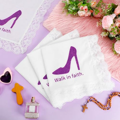 6 Pack 23'' Women Church Lap Scarf - color: White, style: Novel