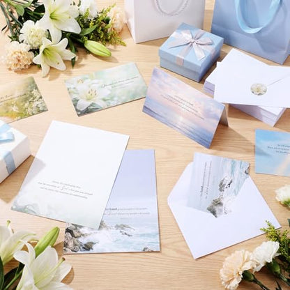 Eaasty 100 Pcs Cards with Stickers, Envelopes, Natural Style - style: Natural Style