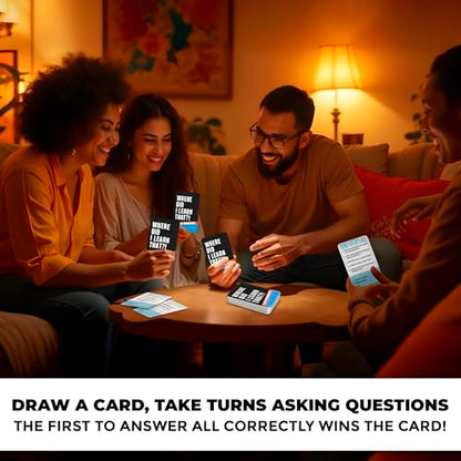 Trivia Card Games for Adults — Family Board Games for Teens and Adults - color: 1. Universal