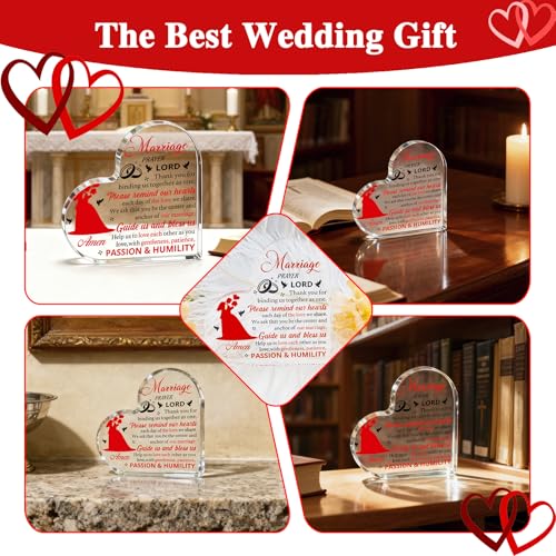 Newly Wed Gifts for The Couple 2026 Marriage Prayer Gifts Acrylic Decor