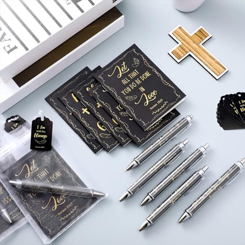 Qeeenar 200 Pcs Christian Gift Bulk Set Bible Verse, Black, Fresh - color: Black, style: Fresh