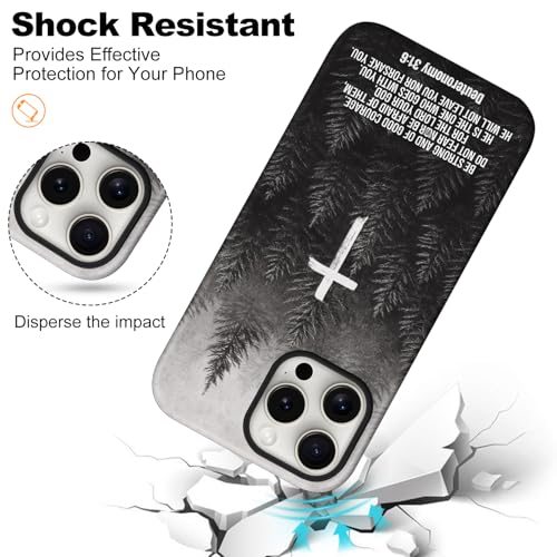 Magnetic for iPhone 12/12P Case Christian Cross Phone Case, Bible - color: Deuteronomy Christian, size: iPhone 12/12P