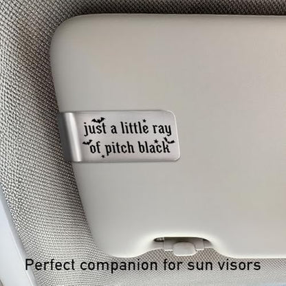 Just A Little Ray of Pitch Halloween Visor Clip for Cars Gifts - color: silver 7