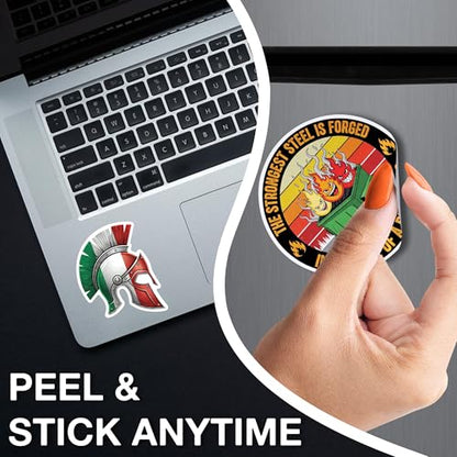 [3PCS] Italian Flag Sticker Gifts for Men Bold Vinyl Decals Featuring Italy - color: Italy Flag Sticker