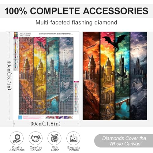 Castle Diamond Art Kits for Adults, Diamond Painting Kits for Beginner - color: JOJO-DP70