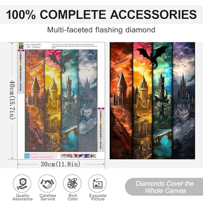 Castle Diamond Art Kits for Adults, Diamond Painting Kits for Beginner - color: JOJO-DP70