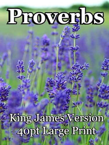 Proverbs: 40 pt. Large Print Bible for Seniors