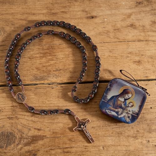 Catholic Rosary Beads, Rosarios Cross Pendant Decorative Prayer Box - color: Style-2