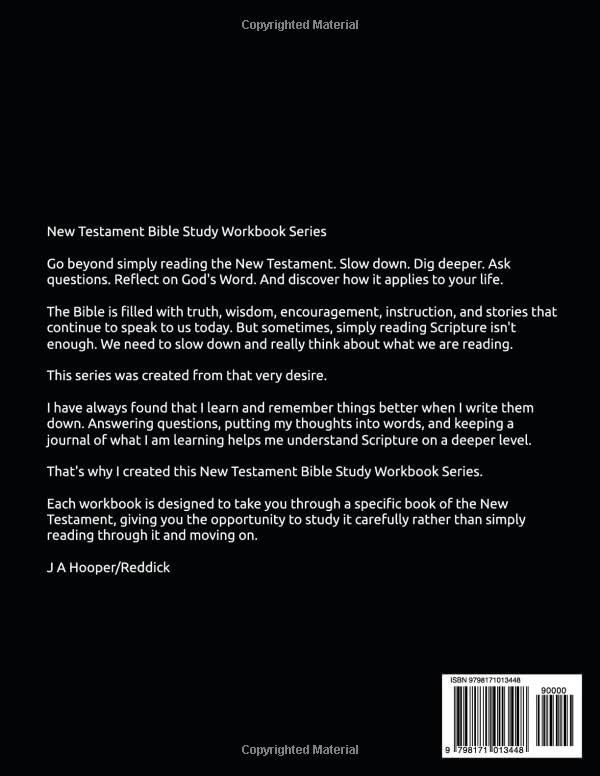 New Testament Bible Study Workbook: The Four Gospels