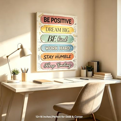 My Coping Tools A to Z Kids Poster with Wooden Hanger (BE POSTIVE, 16" L x 12" W, Framed) - color: BE POSTIVE, size: 16"L x 12"W