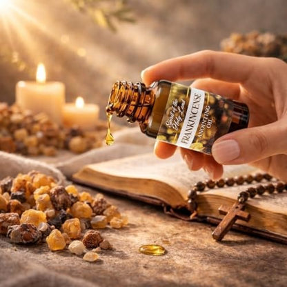 Biblical Myrrh & Frankincense Anointing Oil from Jerusalem 2 Bottles x 10ml