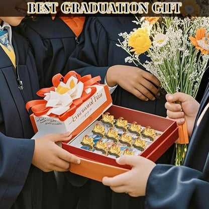 Riceshoot 12 Pcs 2026 Graduation Award Lapel Pins Bulk Academic Honors Enamel Award Lapel Pins Class of 2026 Gifts for Graduation - style: Leadership