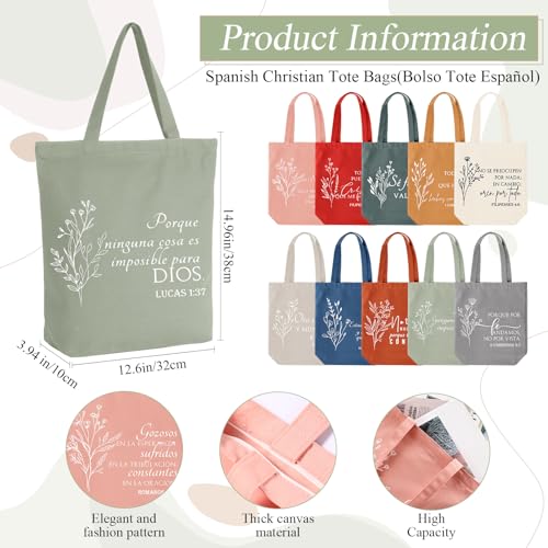 Paterr 20 Pcs Christian Tote Makeup Bag - color: Vivid Color, style: Boho Spanish