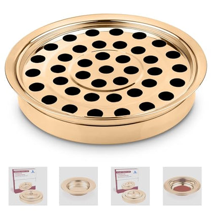 (Cup Tray) Gold Premium Communion Trays for Churches | Stainless Steel Communion Ware Set, Supplies | 40 Cup Tray - color: Cup Tray
