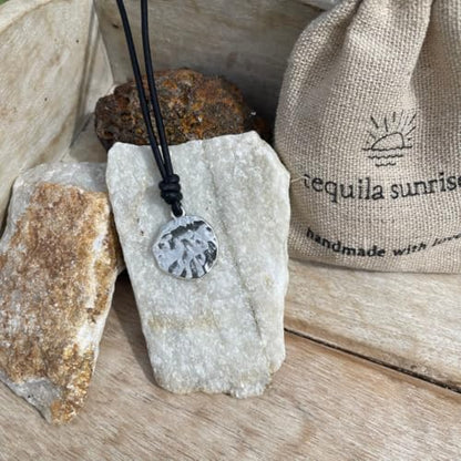 Cross Necklace Mens - Men Cross Coin, Religious Pendant, Medallion Necklaces, Christmas Gift, Catholic Pendant, Christian Charms, Women Gifts to Husband, Cute Crosses - color: Silver, style: Black Leather