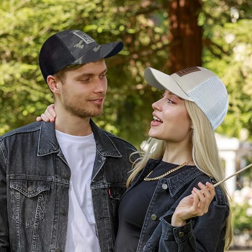Christian Hats for Men Women, Faith Over Fear Hat - color: Orange Green