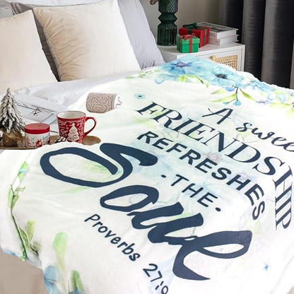 Friendship Blanket for Women, Best Friend Birthday Gifts for Women 50"X60"