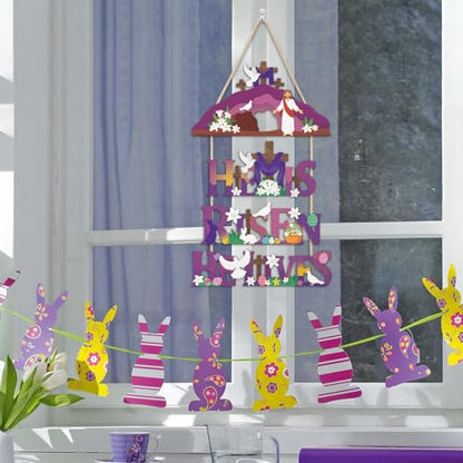 IARTTOP He Is Risen Religious Cross Wooden Door Hanging Sign - color: He is Risen