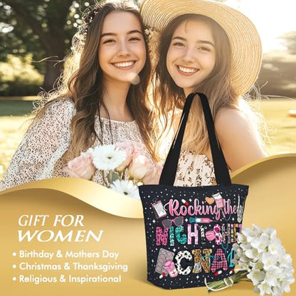 Bible Tote Bags For Women Religious Church Bag Christian Tote Bags Inspirational For Women Organizer Christian Gift - color: Nurse 2